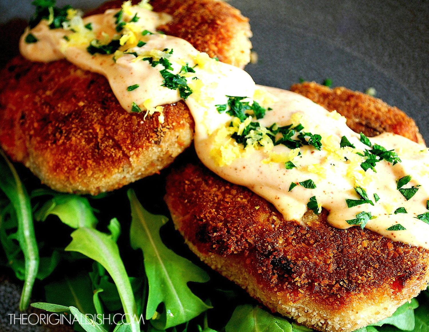 Crab Cakes with Chipotle Lemon Mayo The Original Dish