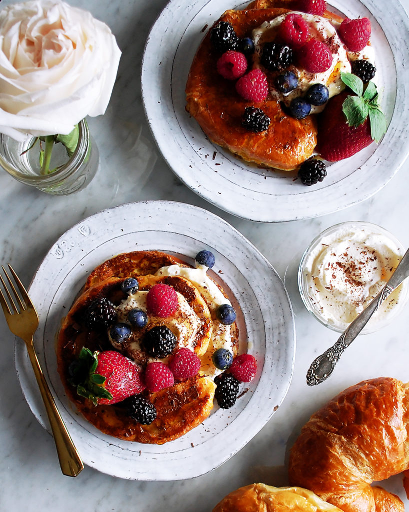 Buttermilk Croissant French Toast with Maple Cream The Original Dish
