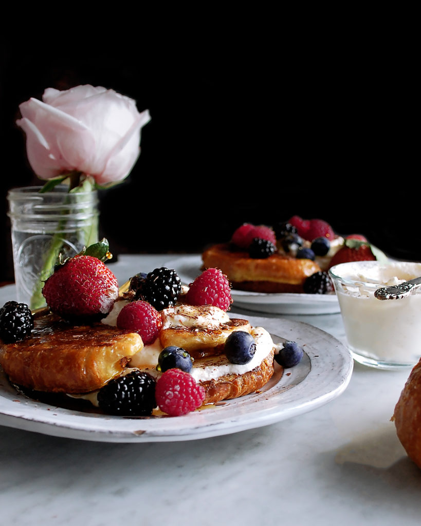 Buttermilk Croissant French Toast with Maple Cream The Original Dish
