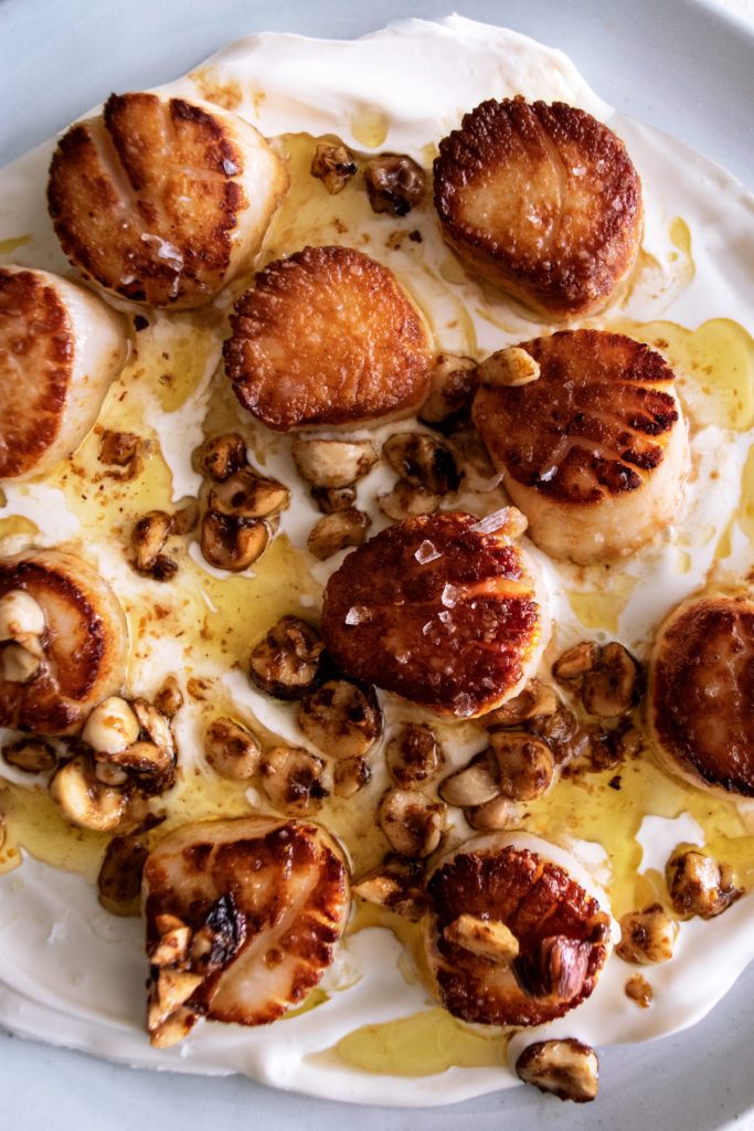 Seared Scallops with Hazelnut Butter & Mascarpone The Original Dish