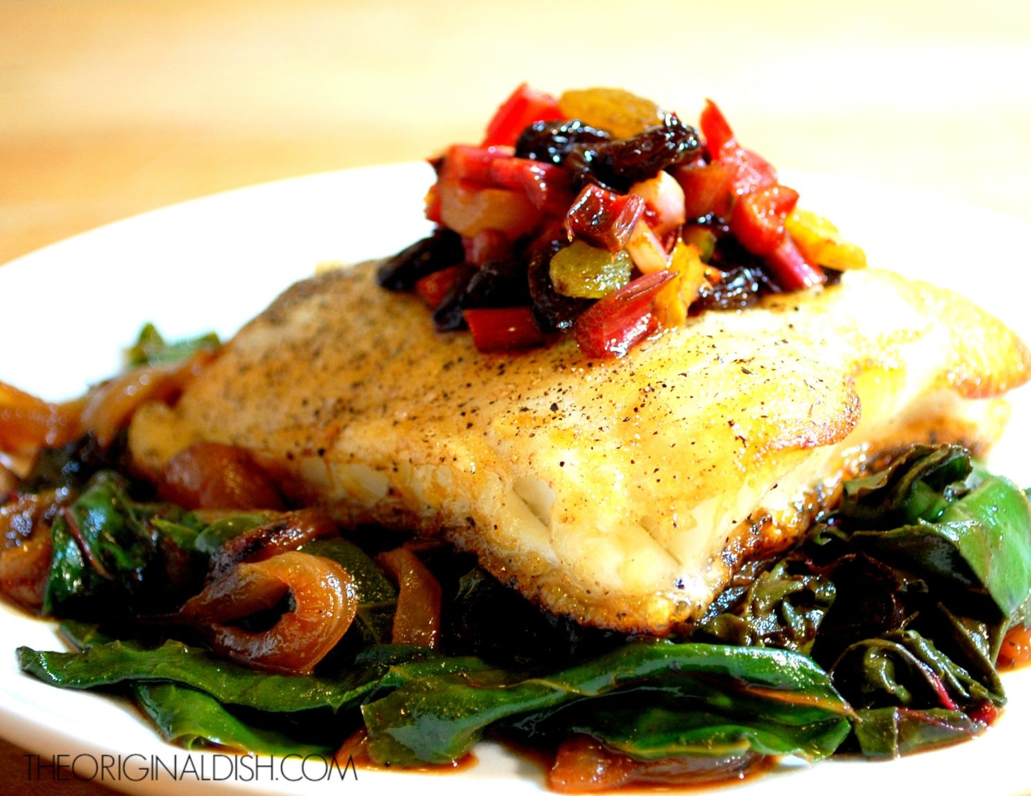 PanSeared Sea Bass The Original Dish