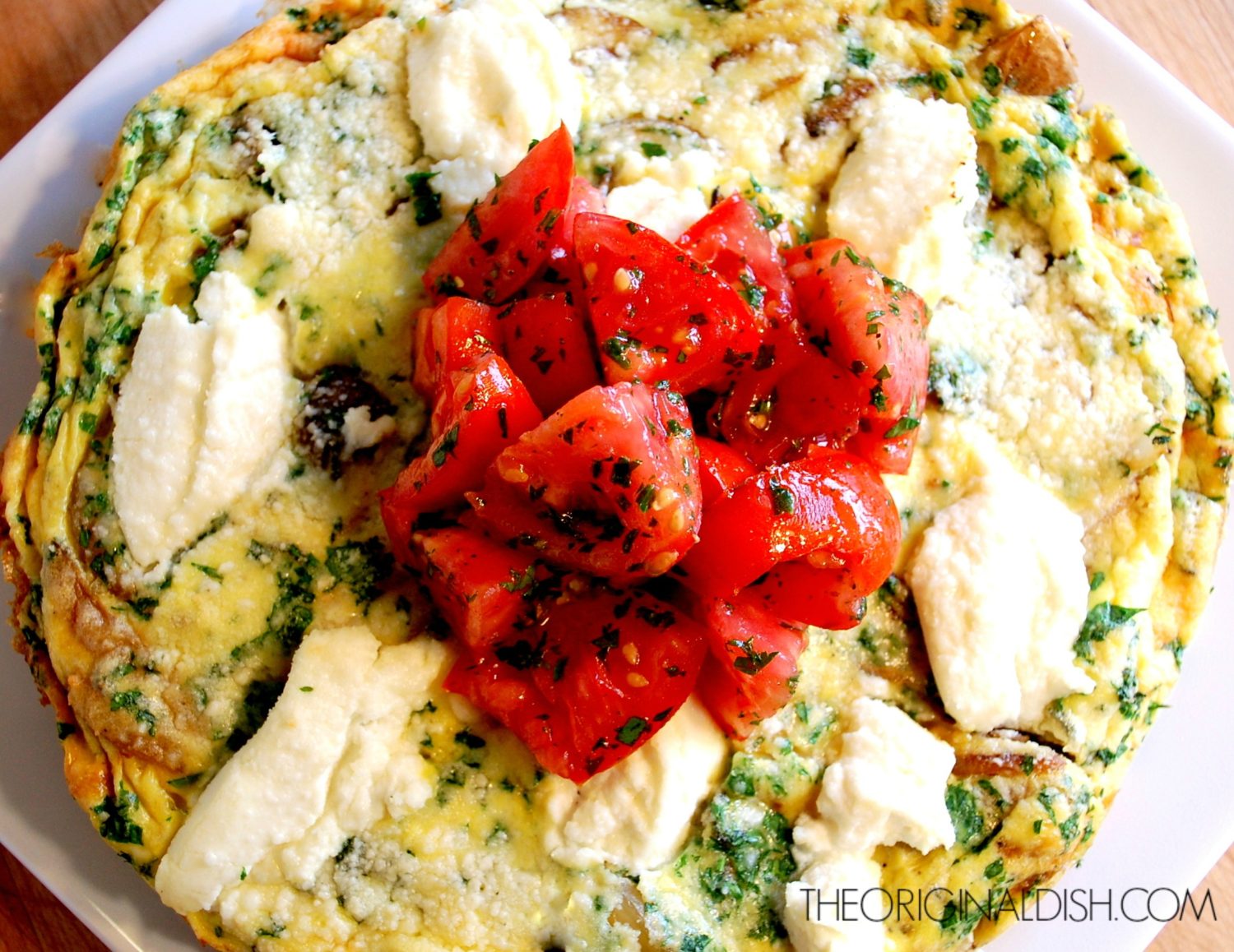 Potato & Sage Frittata with Fresh Tomatoes The Original Dish