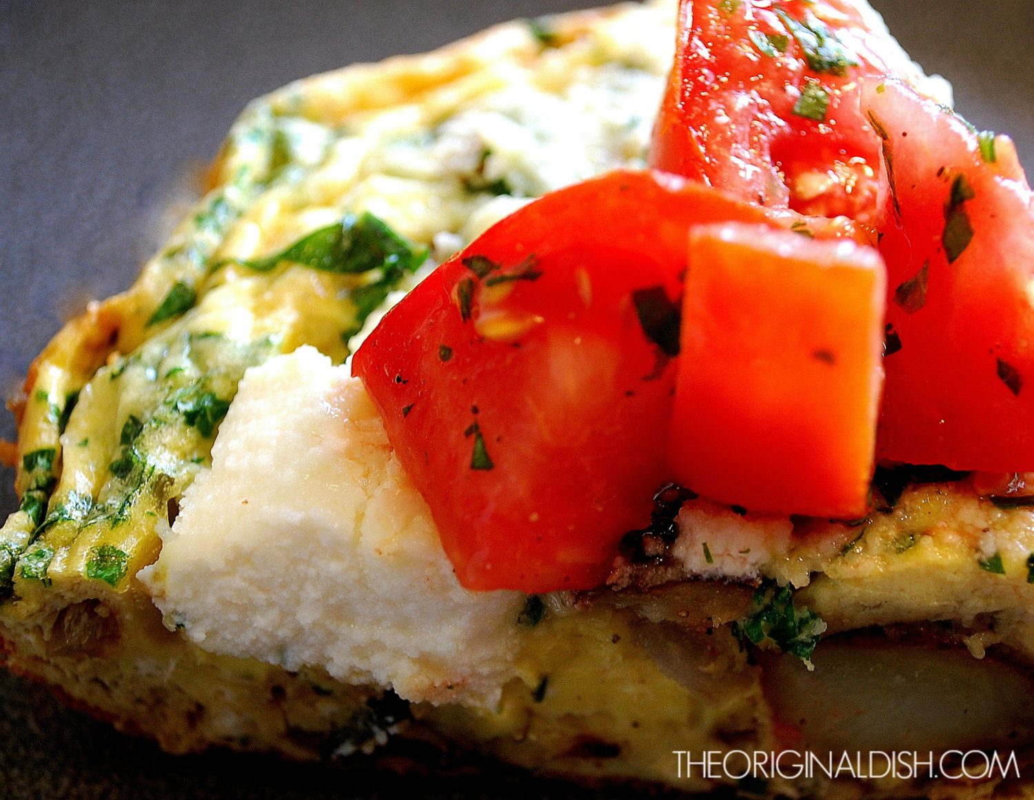Potato & Sage Frittata with Fresh Tomatoes The Original Dish