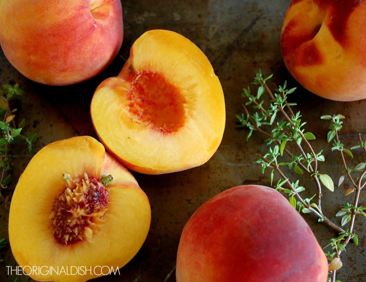 Grilled Peaches with Fresh Mozzarella & Prosciutto The Original Dish