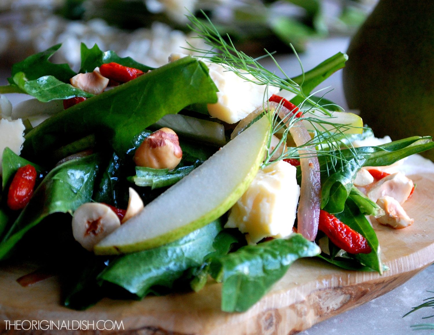 Fennel & Pear Salad with Goji Berry Vinaigrette The Original Dish