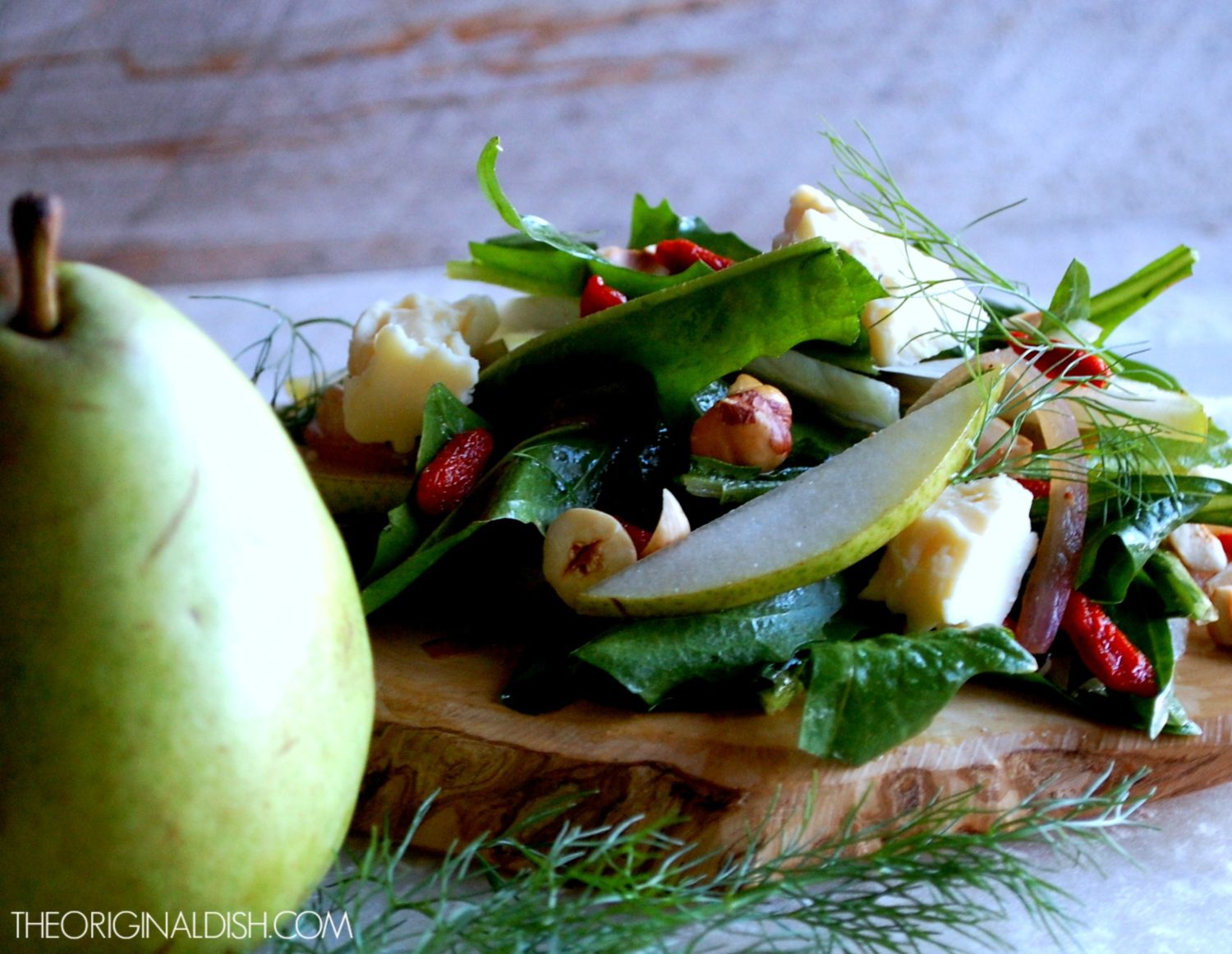 Fennel & Pear Salad with Goji Berry Vinaigrette The Original Dish