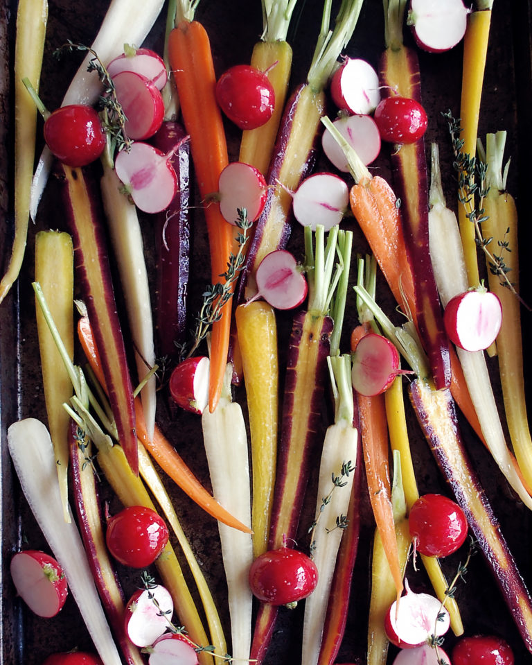 Turmeric Honey Roasted Carrots & Radishes The Original Dish