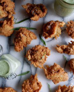 Crab Fritters with Green Goddess