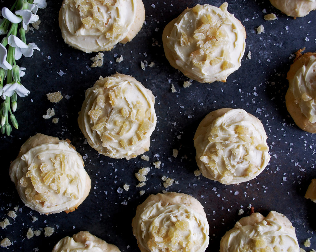 White Chocolate Ginger Cookies