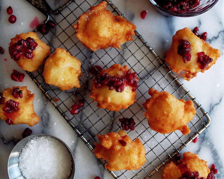 Manchego Cheese Fritters with Pomegranate Beer Jam The Original Dish