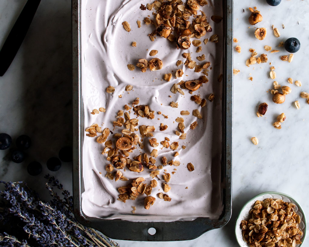 Blueberry Lavender Ice Cream