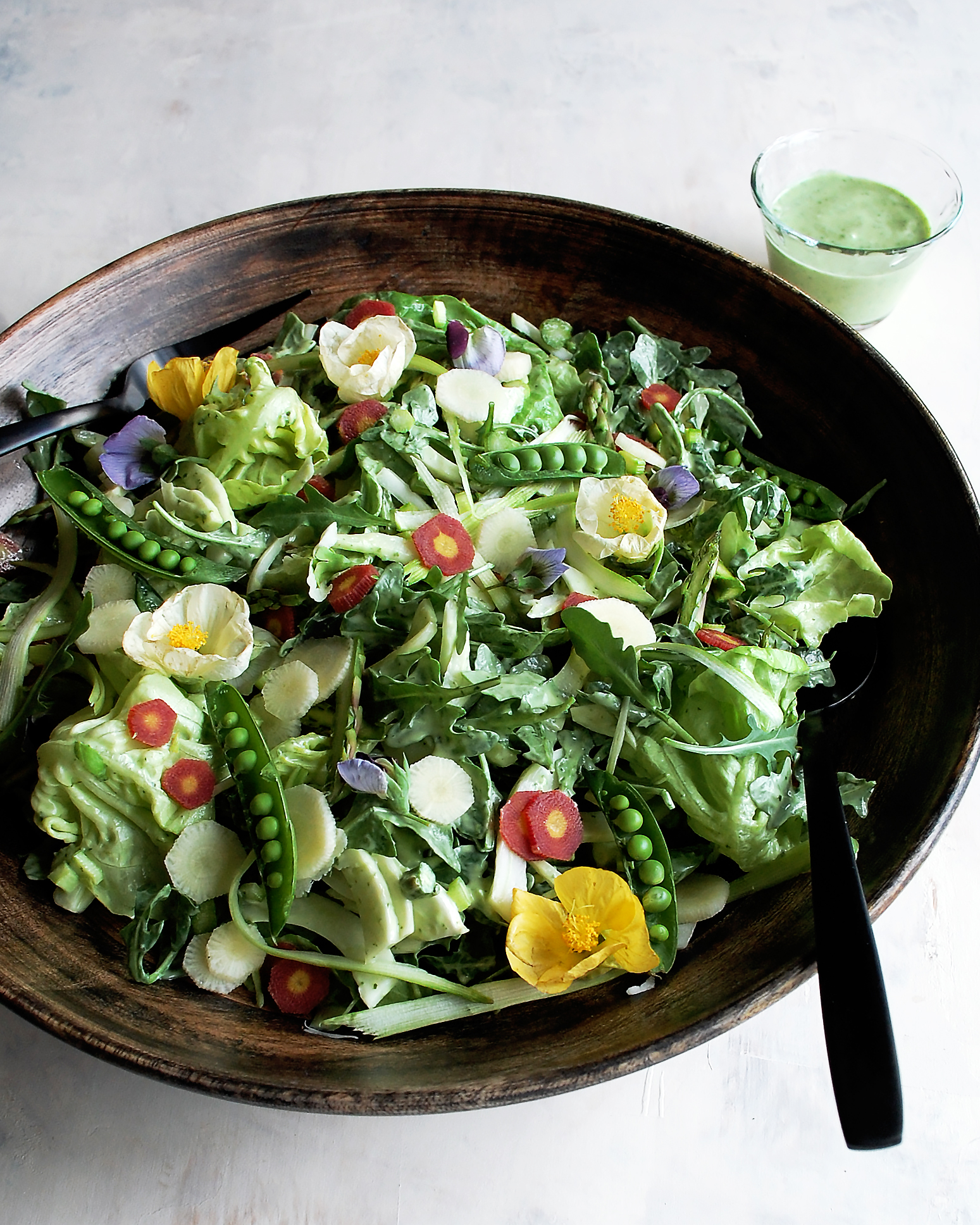 Spring Butter Lettuce Salad with Basil Yogurt Dressing The Original Dish