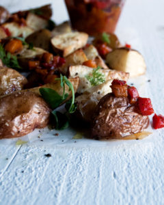 Roasted Potatoes with Sweet Pepper Mostarda