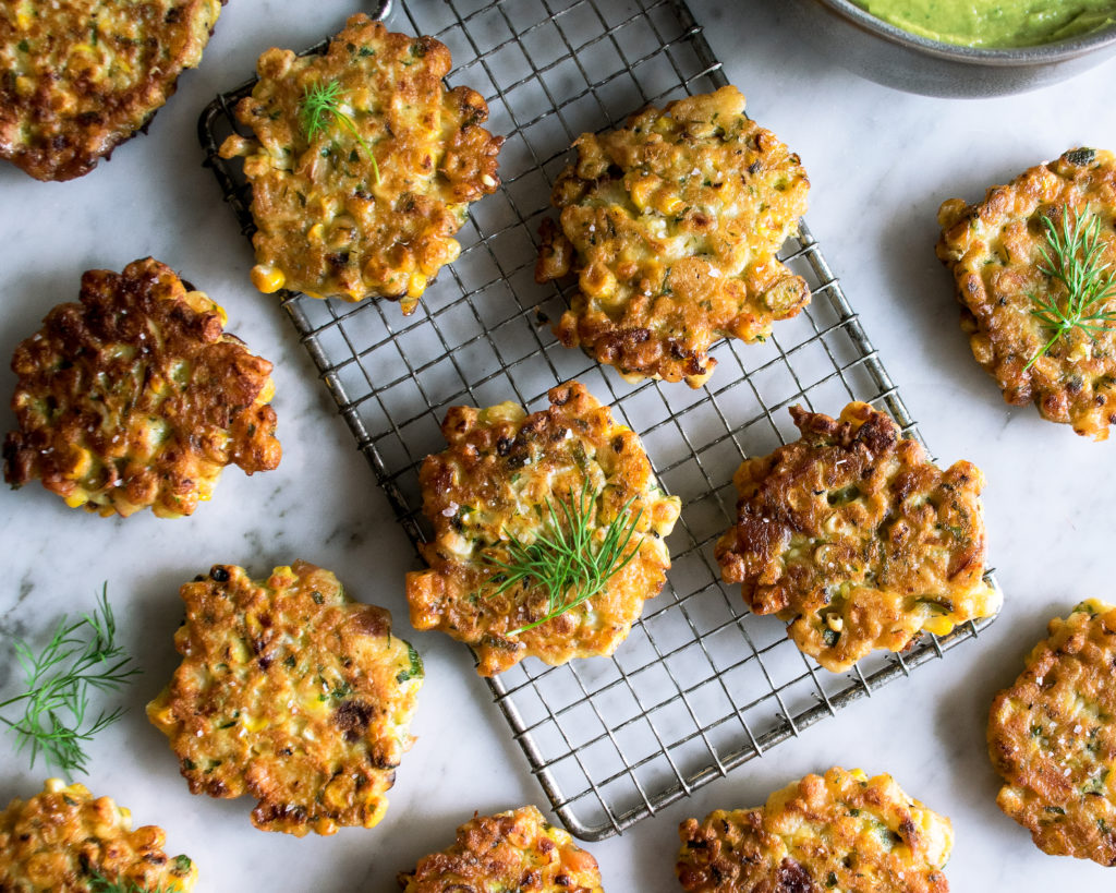 Corn & Peach Fritters