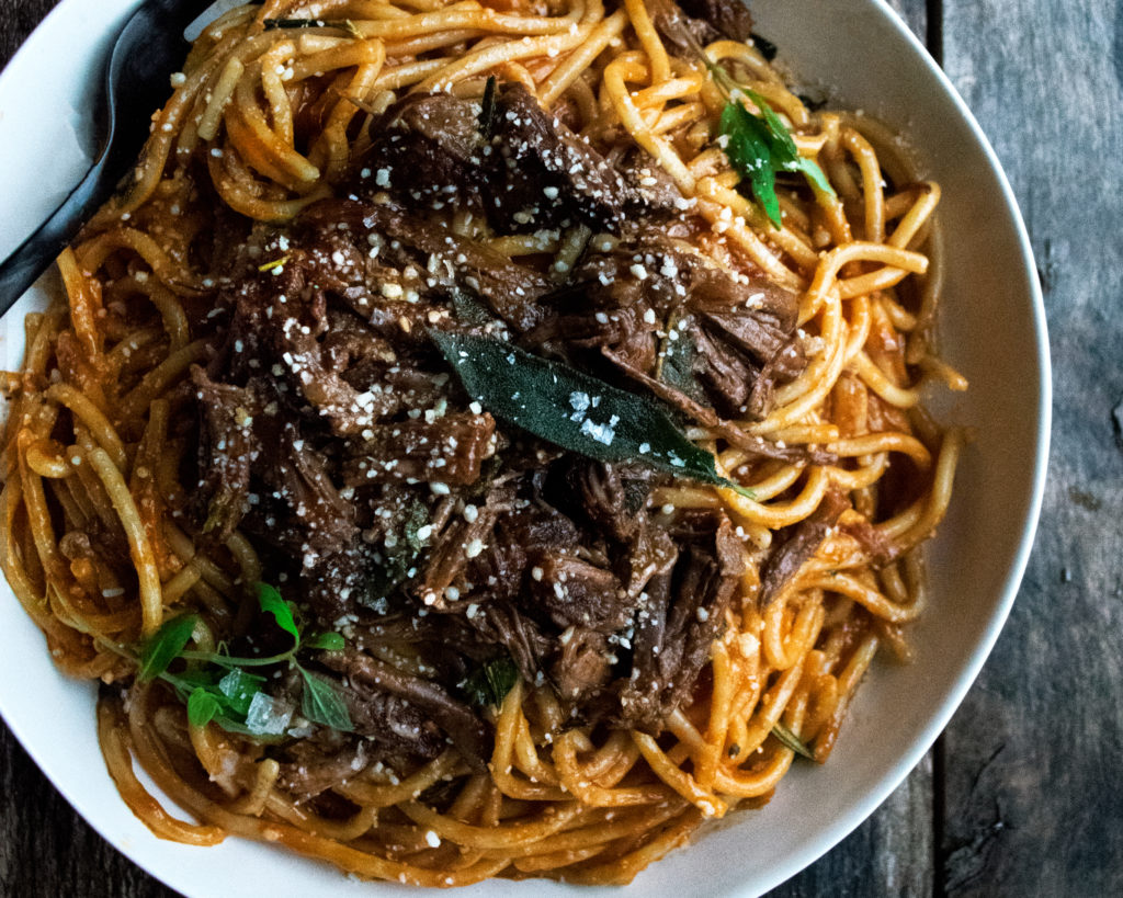 Braised Short Rib Spaghetti The Original Dish