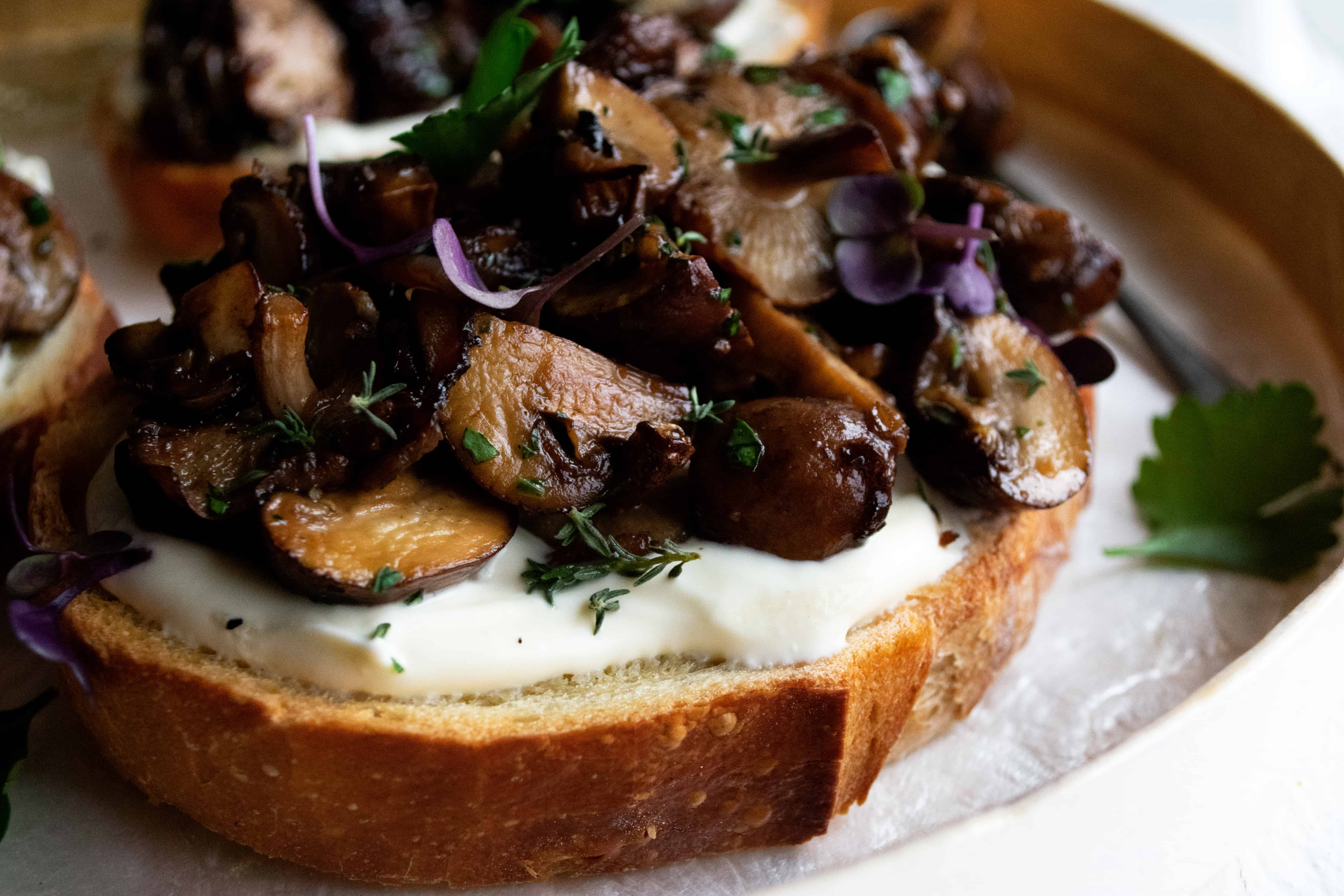 Simple Mushroom Toast - The Original Dish