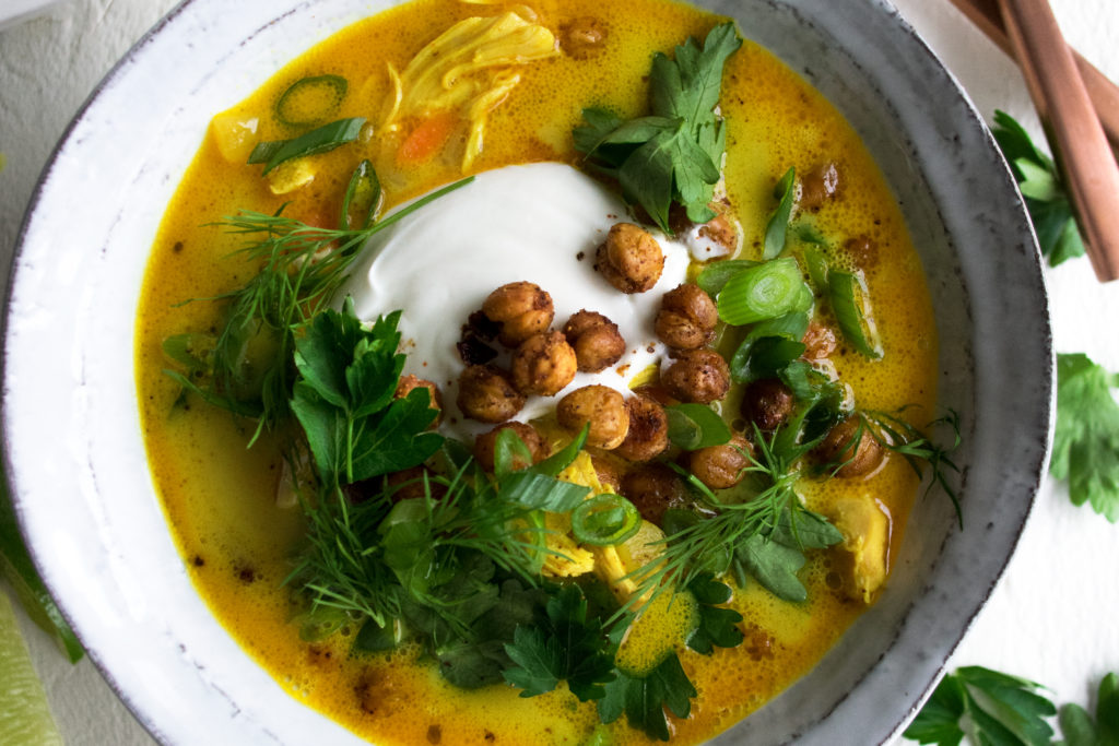 Turmeric Coconut Chicken Soup