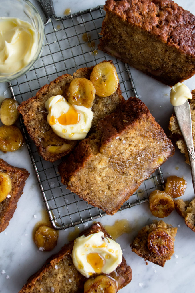 Brown Butter Caramelized Banana Bread