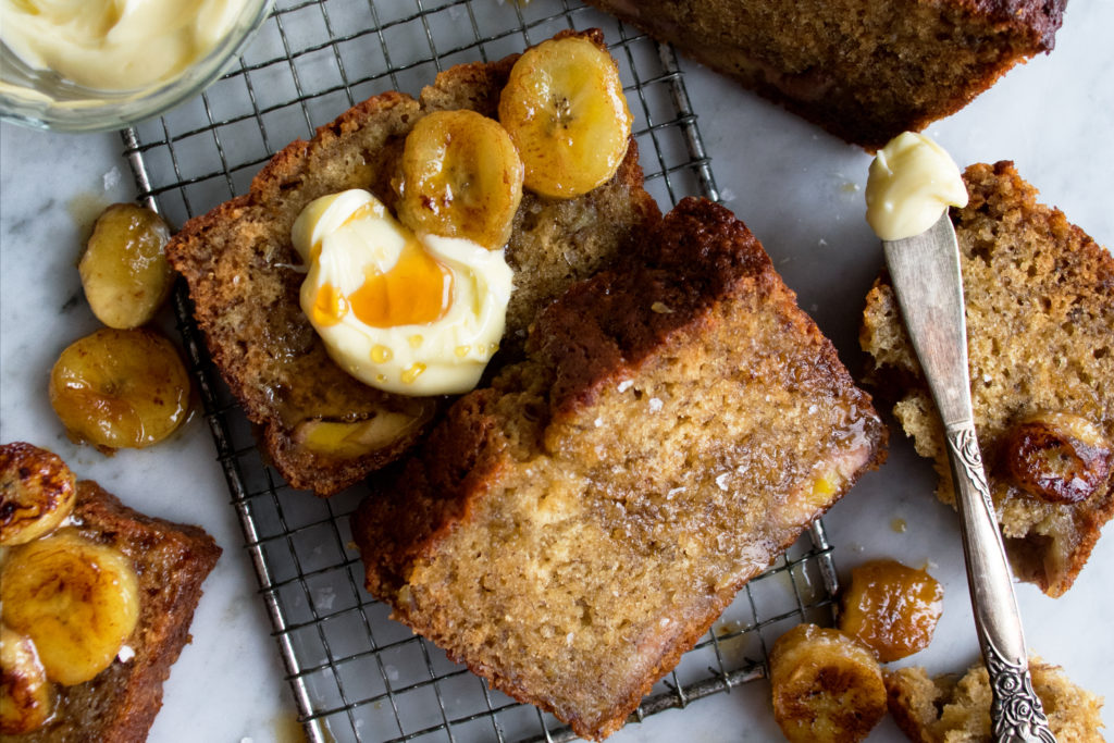 Brown Butter Caramelized Banana Bread