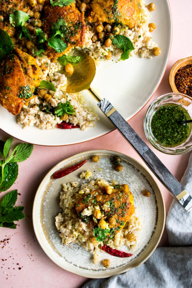 Crispy Turmeric Chicken with Coconut Chile Rice The Original Dish