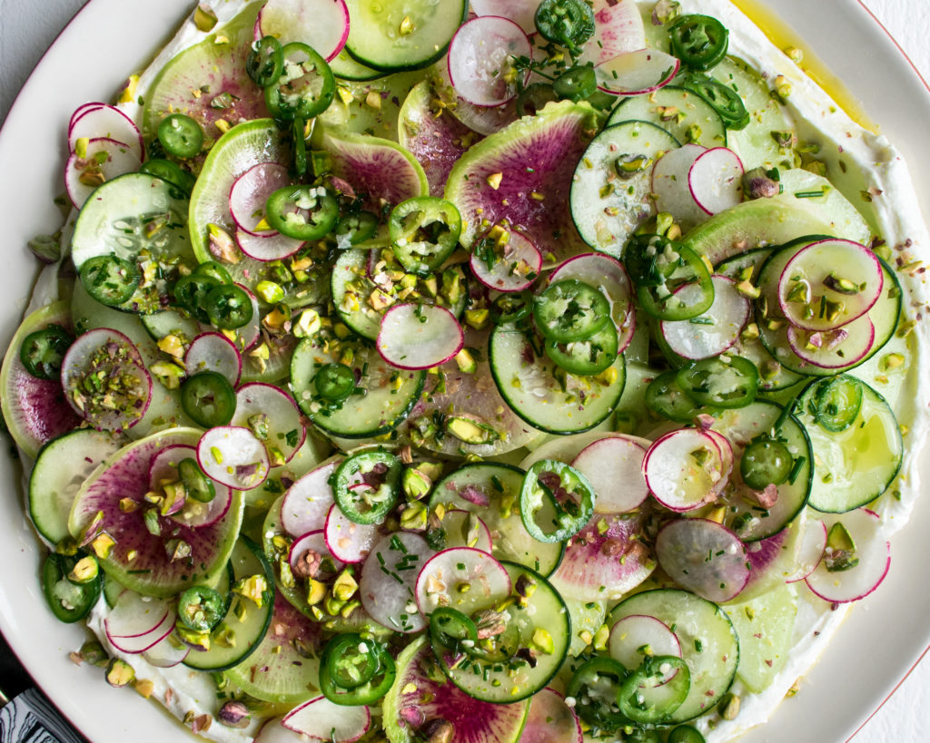 Cucumber Melon Radish Salad