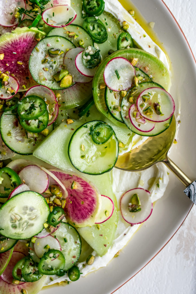 Cucumber Melon Radish Salad
