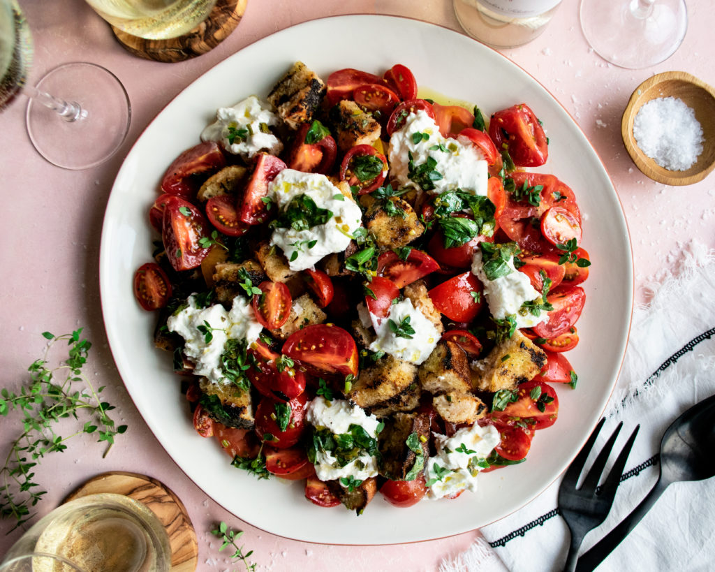 Herb Marinated Tomato Panzanella