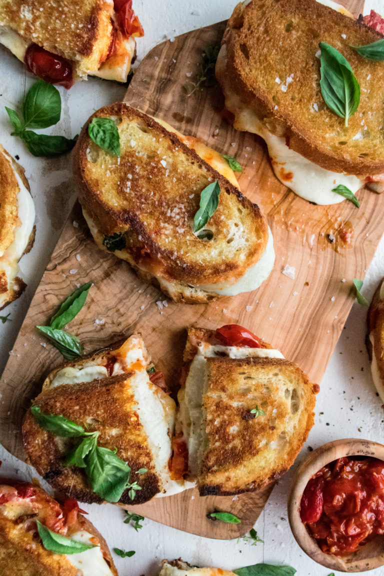 Caprese Grilled Cheese Sandwiches The Original Dish