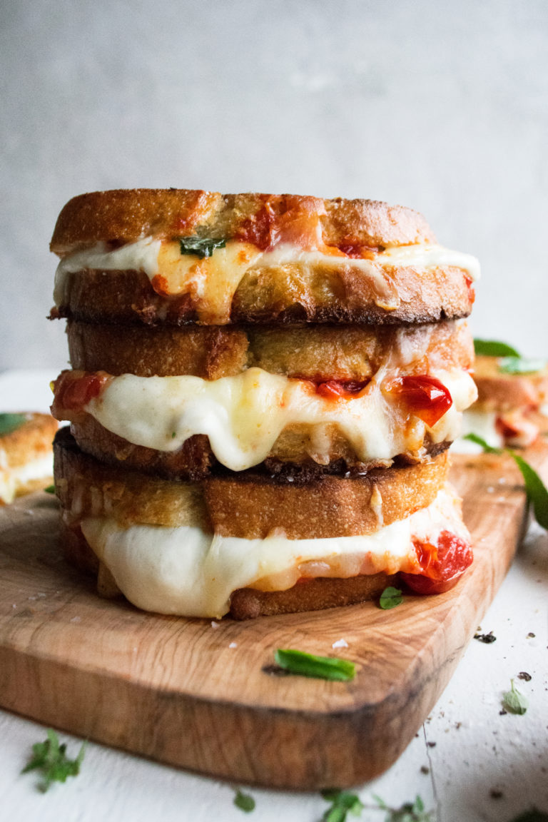 Caprese Grilled Cheese Sandwiches The Original Dish