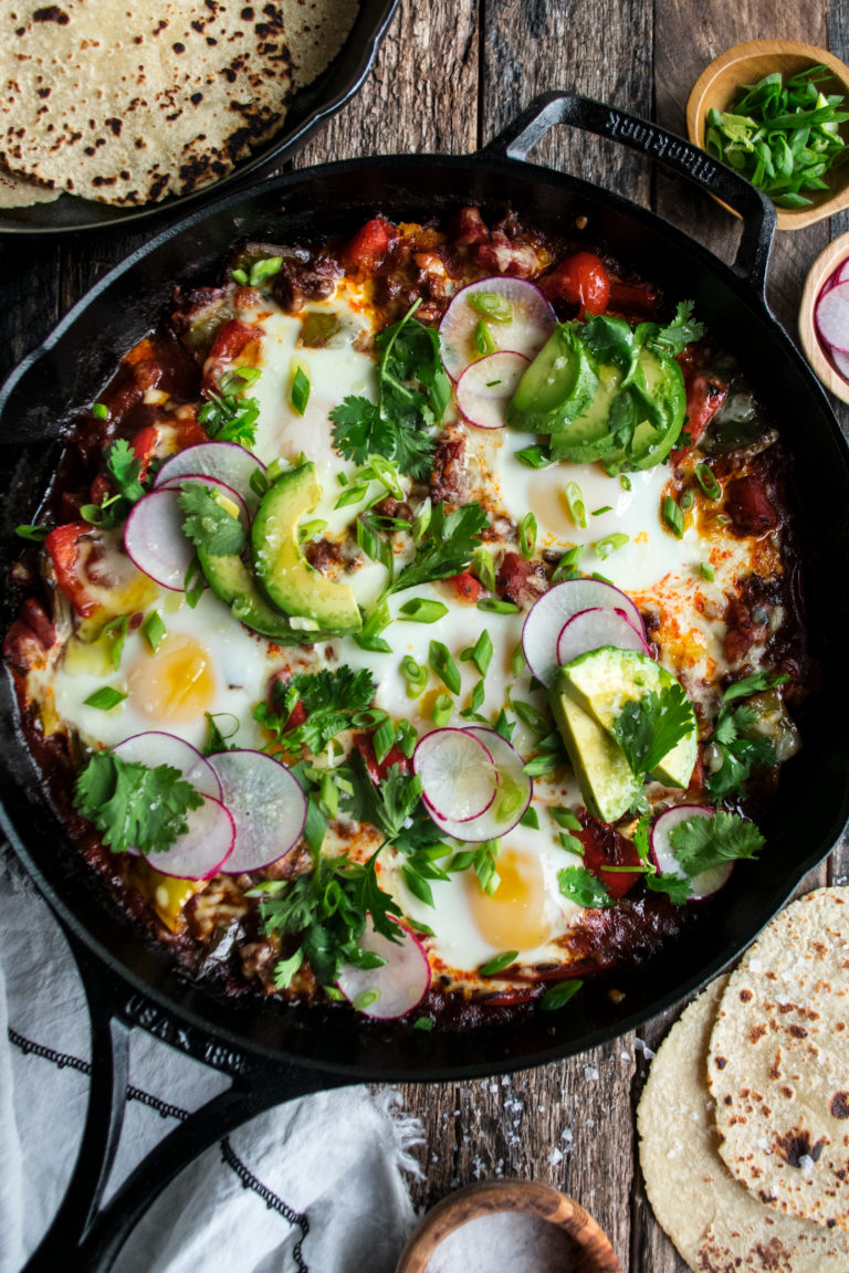 Mexican Baked Eggs with Chorizo & Peppers The Original Dish