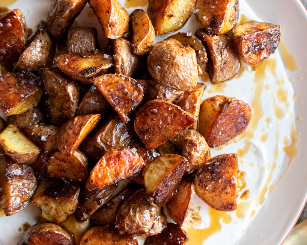 Vinegar Glazed Roasted Potatoes