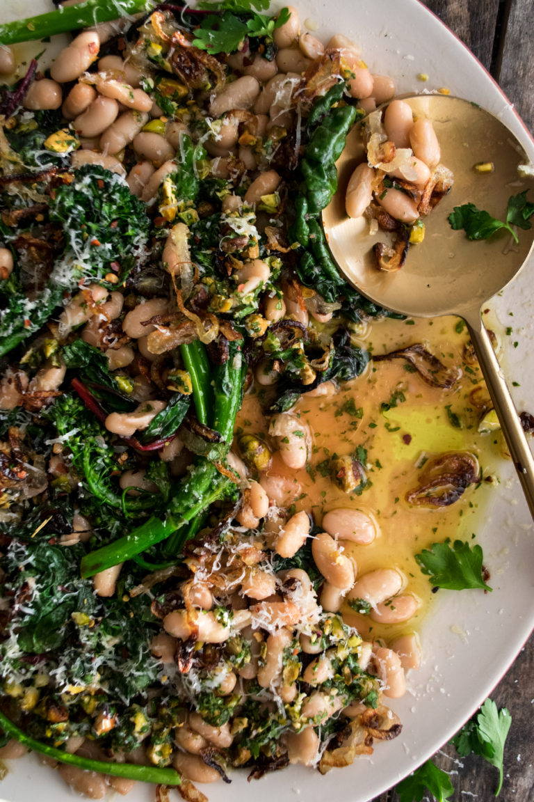 Beans & Broccolini with Crispy Shallots The Original Dish