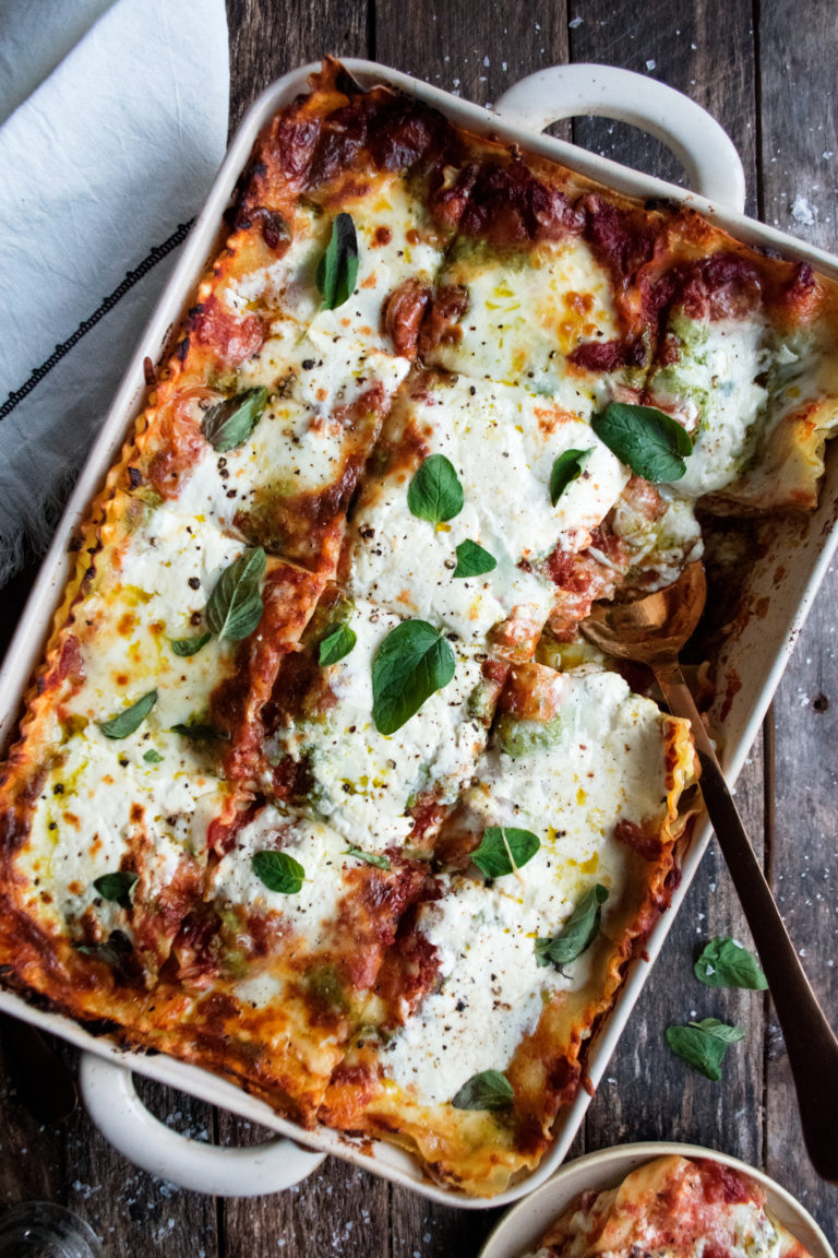 Christmas Burrata & Pesto Lasagna The Original Dish