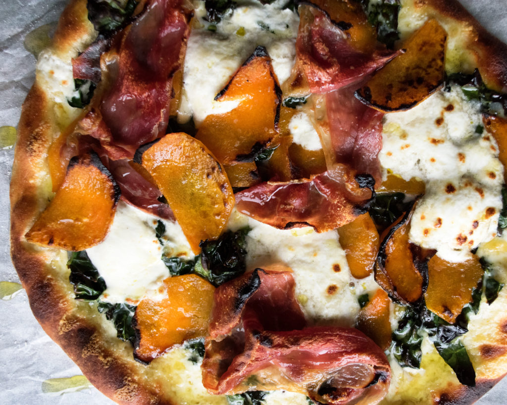 Winter Squash & Prosciutto Pizza