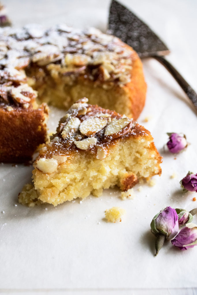 Honey Soaked Almond Cake