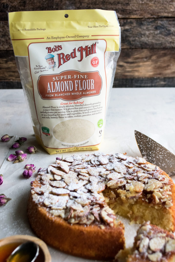 Honey Soaked Almond Cake