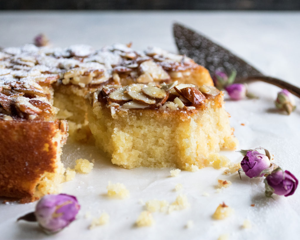 Honey Soaked Almond Cake