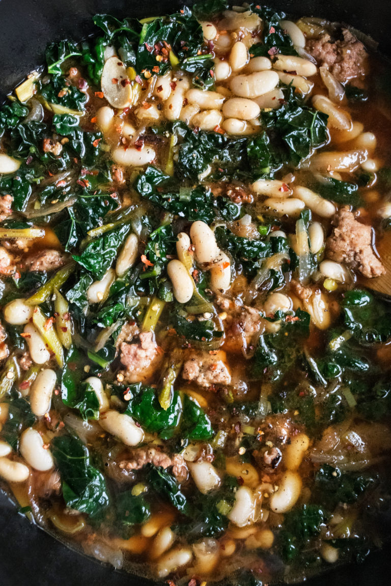 Kale & Sausage White Bean Soup The Original Dish