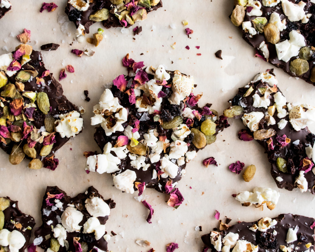 Movie Night Popcorn Chocolate Bark