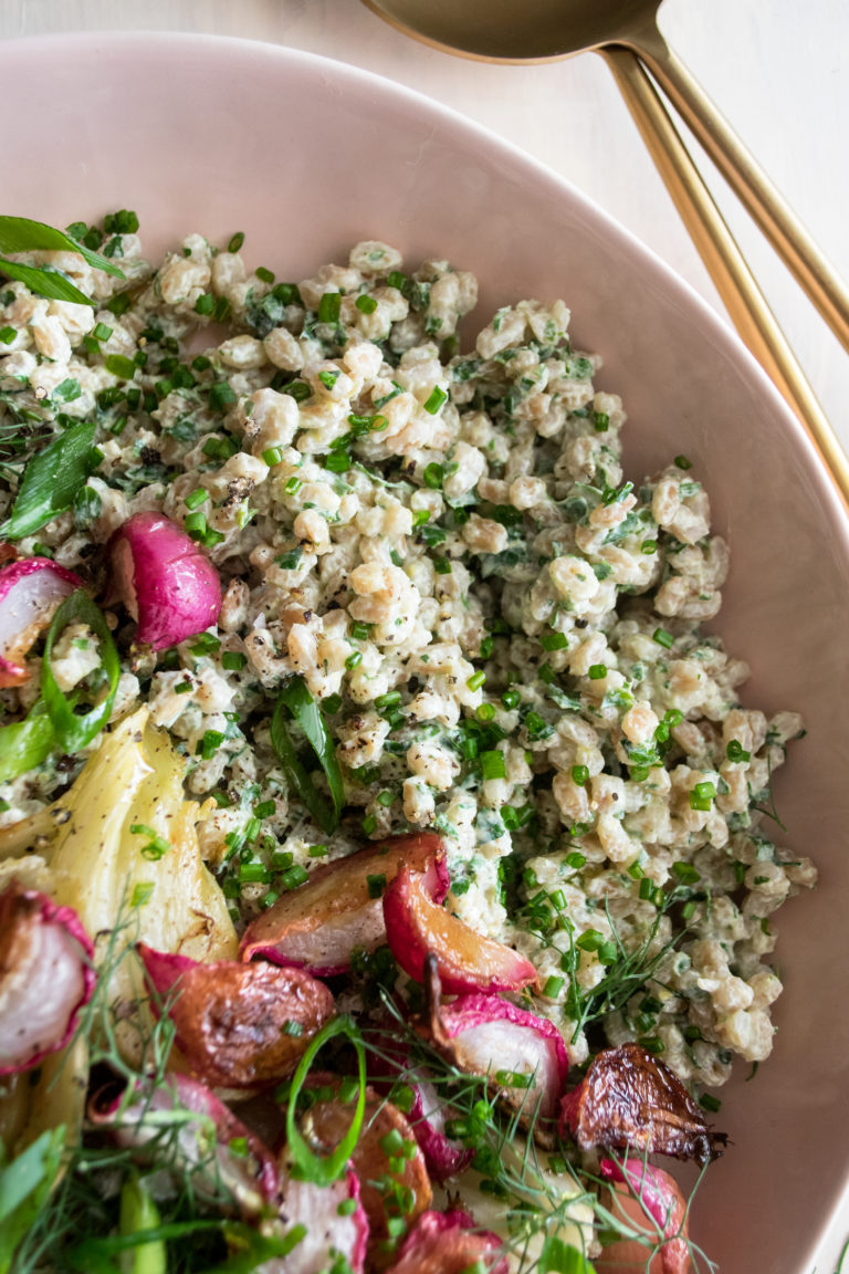 Spring Farro Bowl with Herb Yogurt Sauce The Original Dish