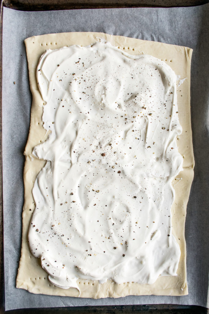 puff pastry with mascarpone