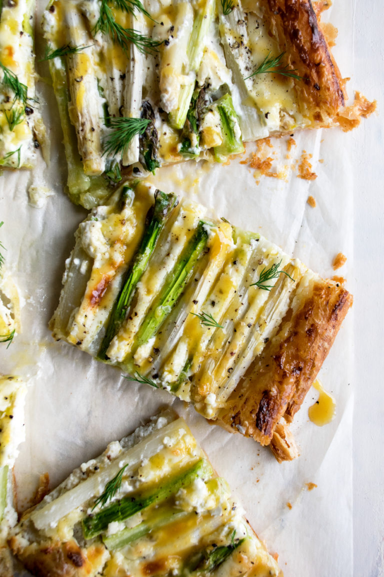 Asparagus Tart with Honey Mustard Sauce The Original Dish