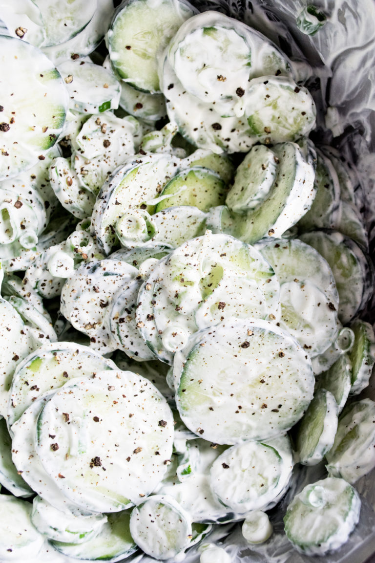 Family Classics Busia’s Sour Cream Cucumbers The Original Dish