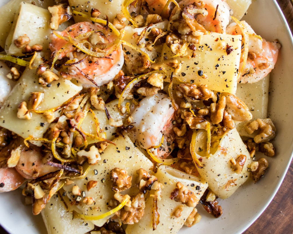 Lemon Butter Shrimp Pasta