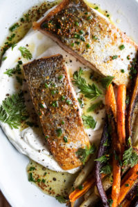 Simple Salmon Dinner with Roasted Carrots