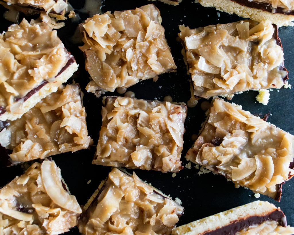 Chocolate Coconut Shortbread Bars