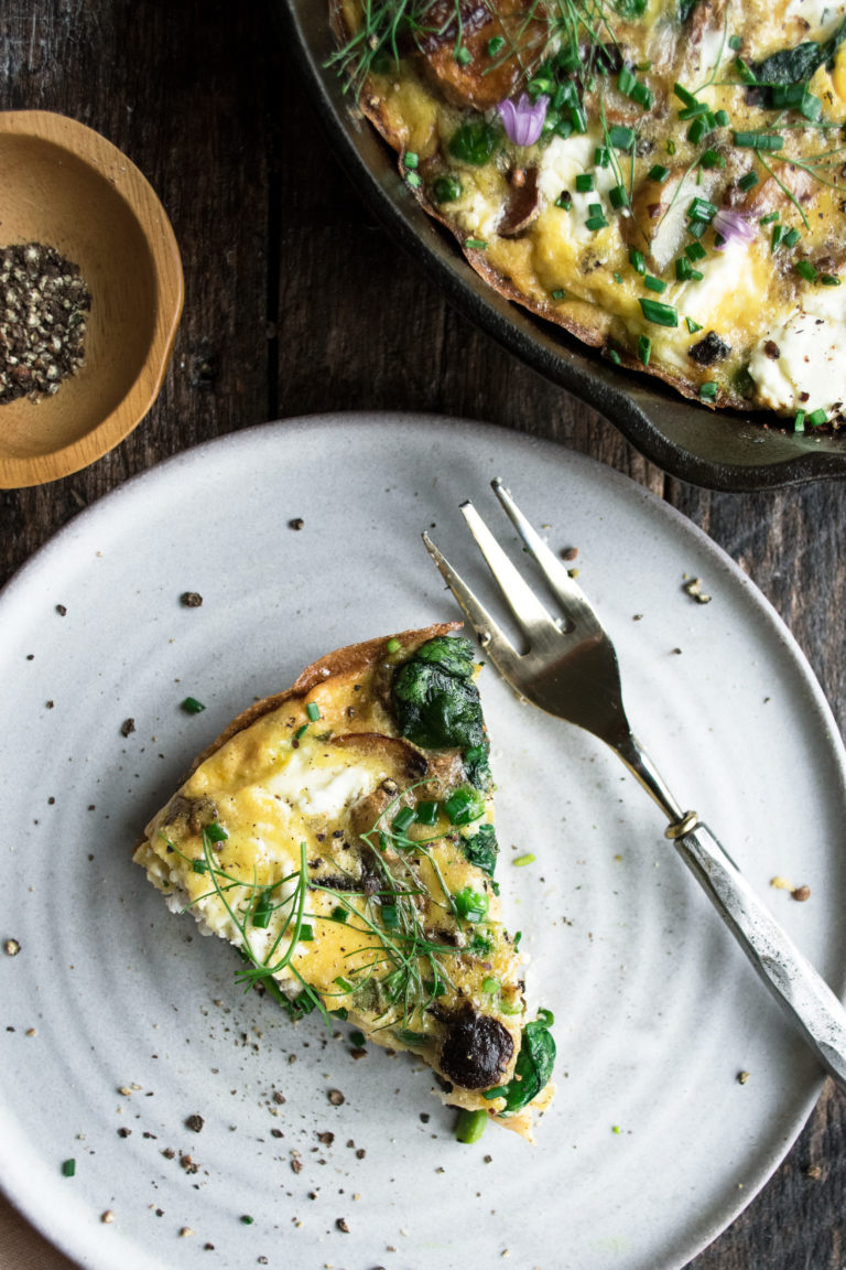 Garden Frittata with Goat Cheese & Potatoes The Original Dish