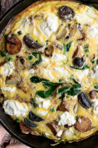 Garden Frittata with Goat Cheese & Potatoes