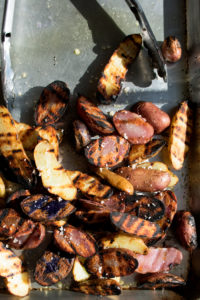 grilled potatoes right off the grill