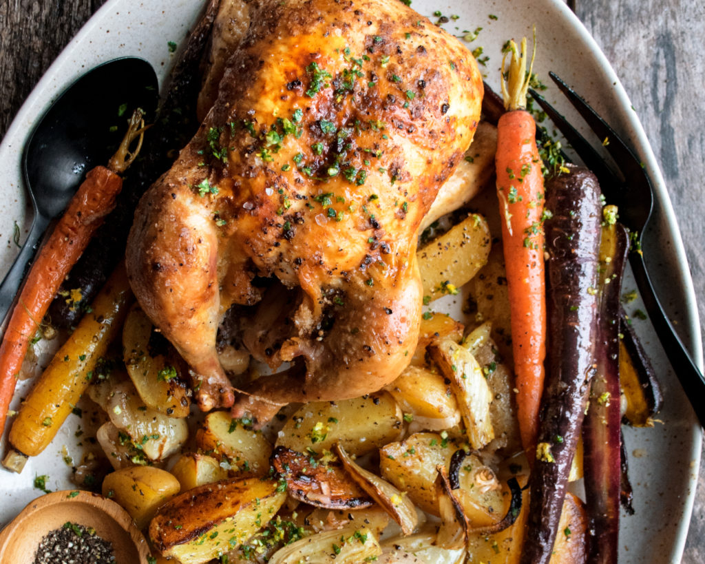 Salt & Pepper Roast Chicken Dinner